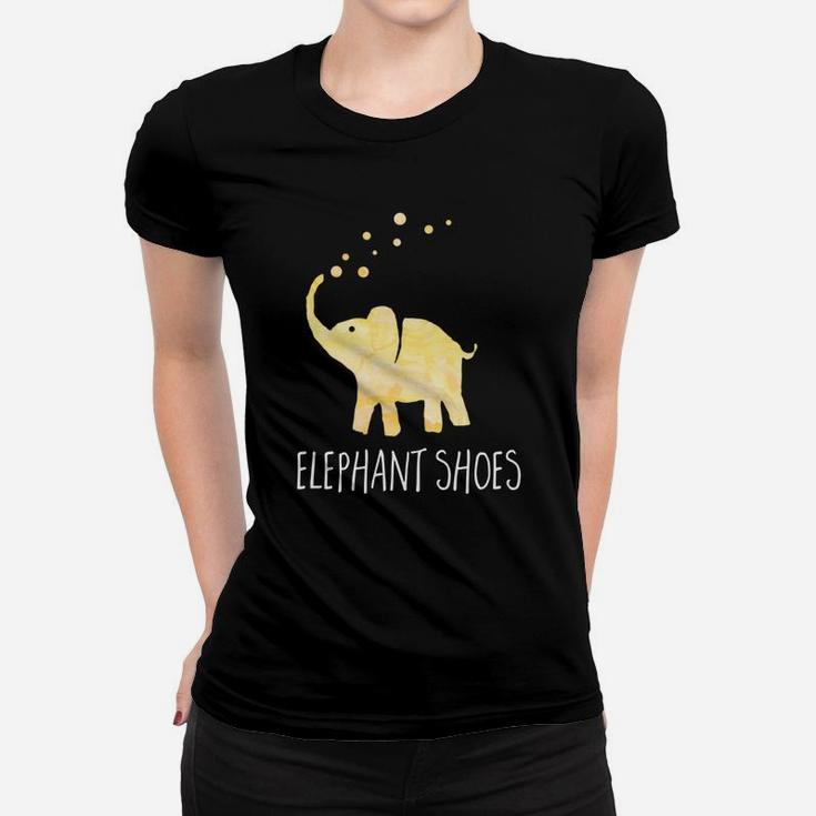 Cute I Love You Elephant Shoes Women T-shirt