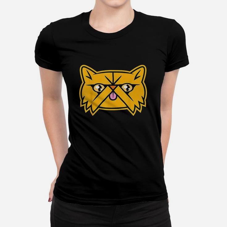 Cute Smooshed Face Orange Persian Cat Graphic Women T-shirt