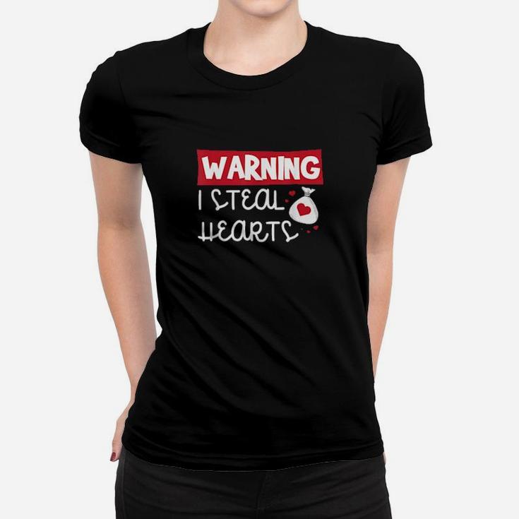 Cute Valentines Day For Warning I Steal Hearts Women T-shirt