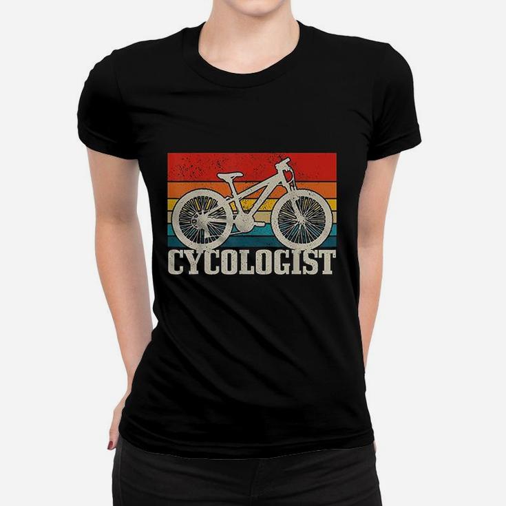 Cycologist Mountain Bike Mtb Vintage Cycling Funny Gift Women T-shirt