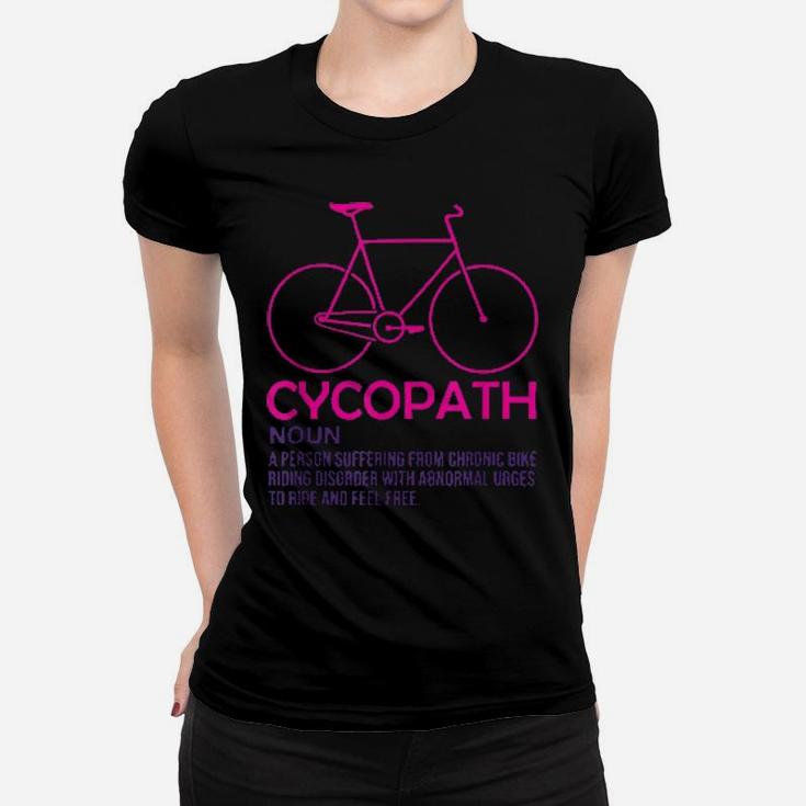 Cycopath Cycologist Racing Bicycle Road Bike Cycling Pink Shirt Women T-shirt