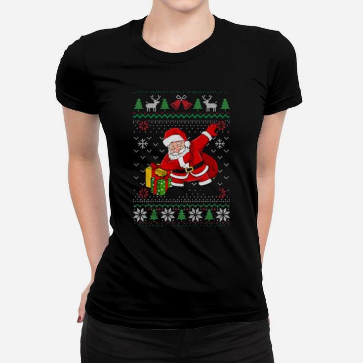 Dabbing Santa With Gifts Women T-shirt