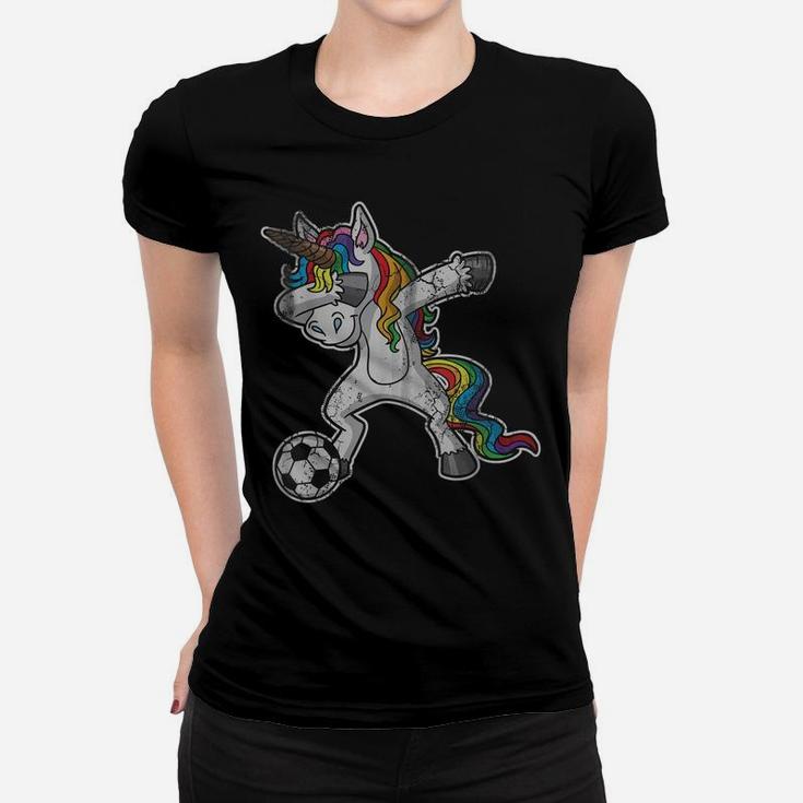 Dabbing Unicorn T Shirt Girls Soccer Gifts Kids Women Women T-shirt