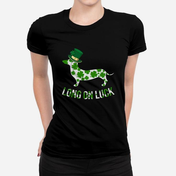 Dachshund Patricks Day Shirt Long On Luck Women T-shirt