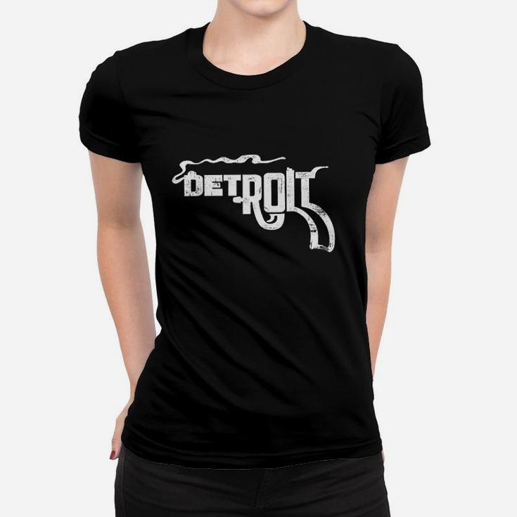 Detroit Smoking Distressed Vintage Style Women T-shirt