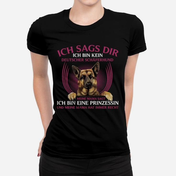 Deutscher Schäferhund Prinzessin Kinder Frauen T-Shirt