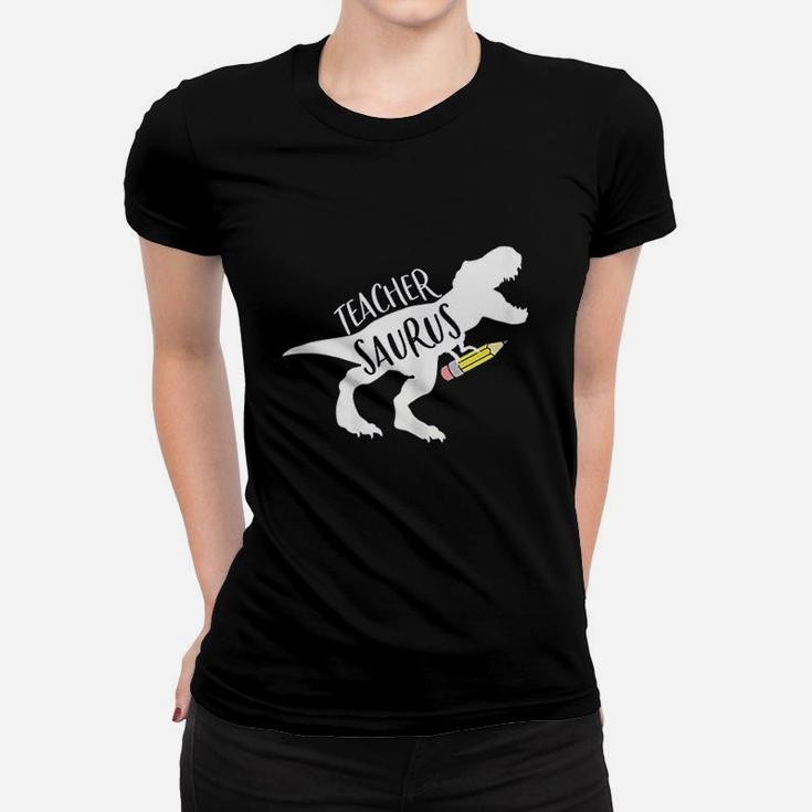 Dinosaur Teacher Teachersaurus Rex Funny Dino Gift Women T-shirt
