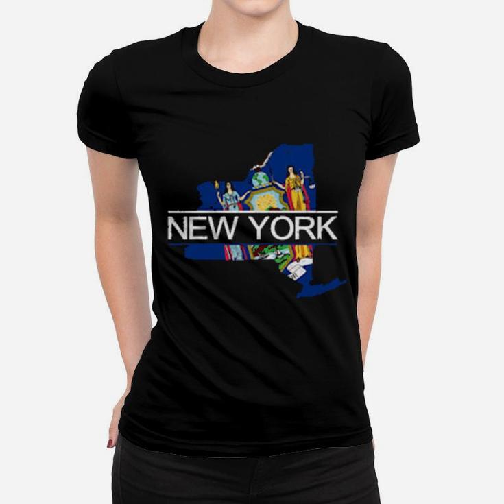 Distressed New York Women T-shirt