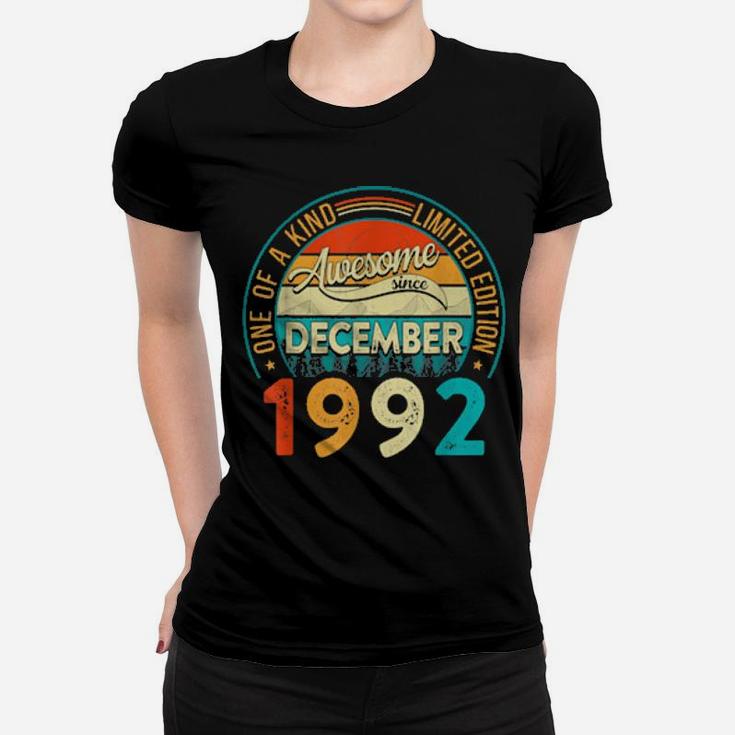 Distressed Vintage Awesome Since December 1992 28 Years Old Women T-shirt