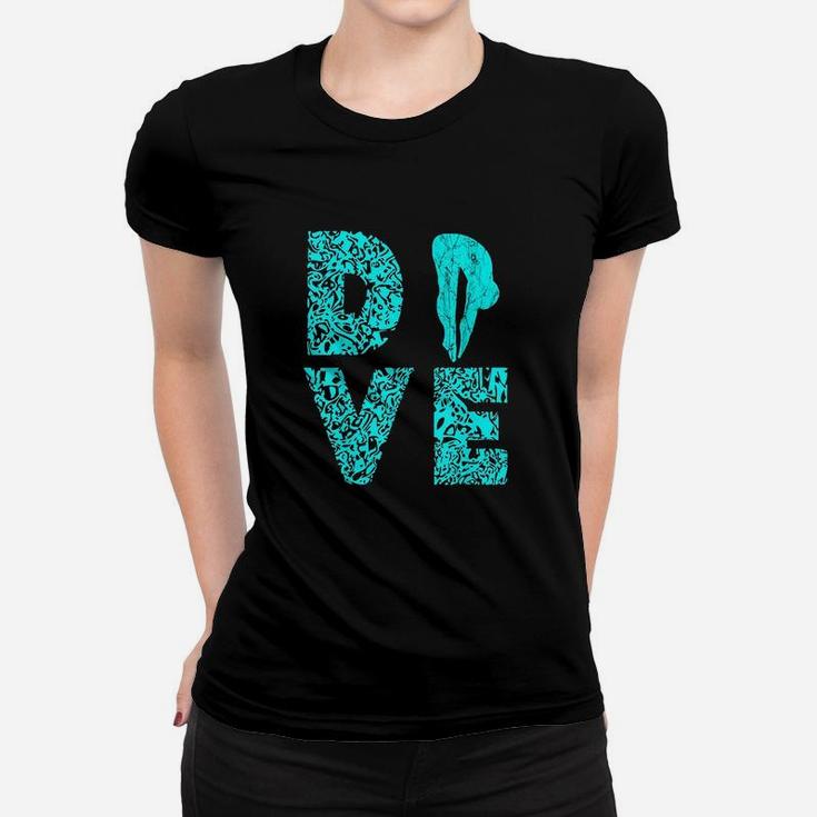 Dive Springboard Diver Diving Board Women T-shirt