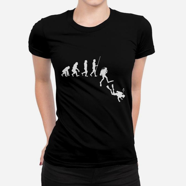 Diving Evolution Evolution Of Man Women T-shirt