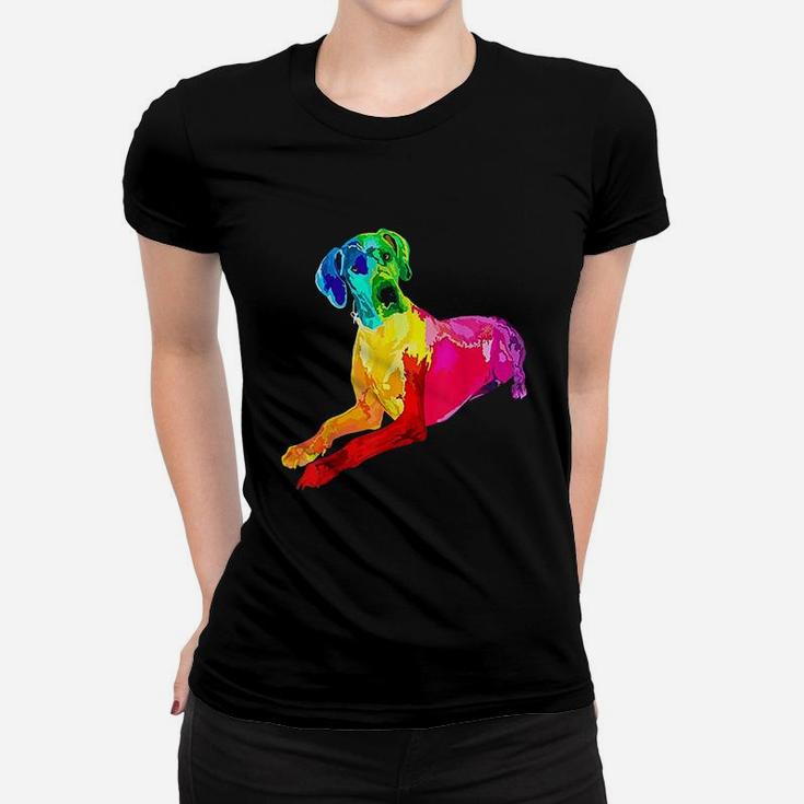 Dog Lover Gifts Great Dane For Women Colorful Great Dane Men Women T-shirt