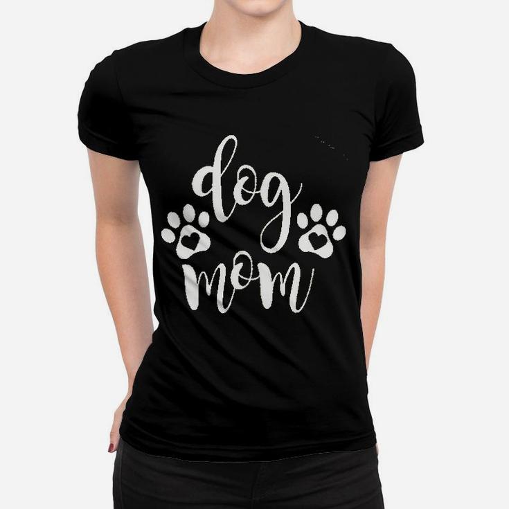 Dog Mom Dog Paw Women T-shirt