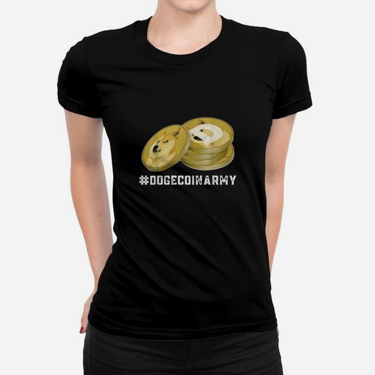 Dogecoinarmy Dogecoin Cryptocurrency Design Women T-shirt