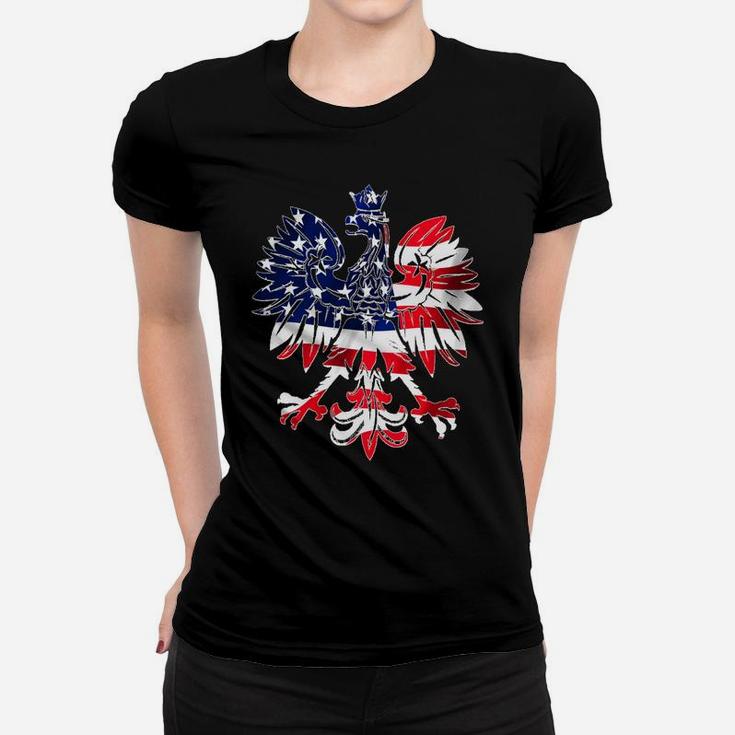 Dyngus Day Hoodie Polish Eagle American Flag Usa Poland Women T-shirt