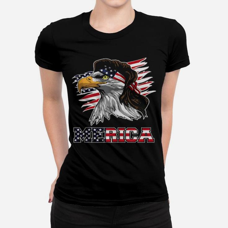 Eagle Mullet American Flag Merica 4Th Of July Women T-shirt