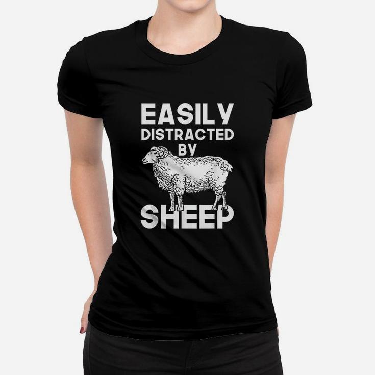 Easily Distracted By Sheep Women T-shirt