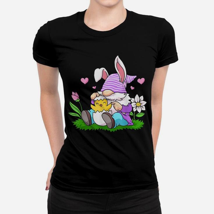 Easter Gnome Shirt Bunny Egg Hunting Women Spring Gnomes Women T-shirt