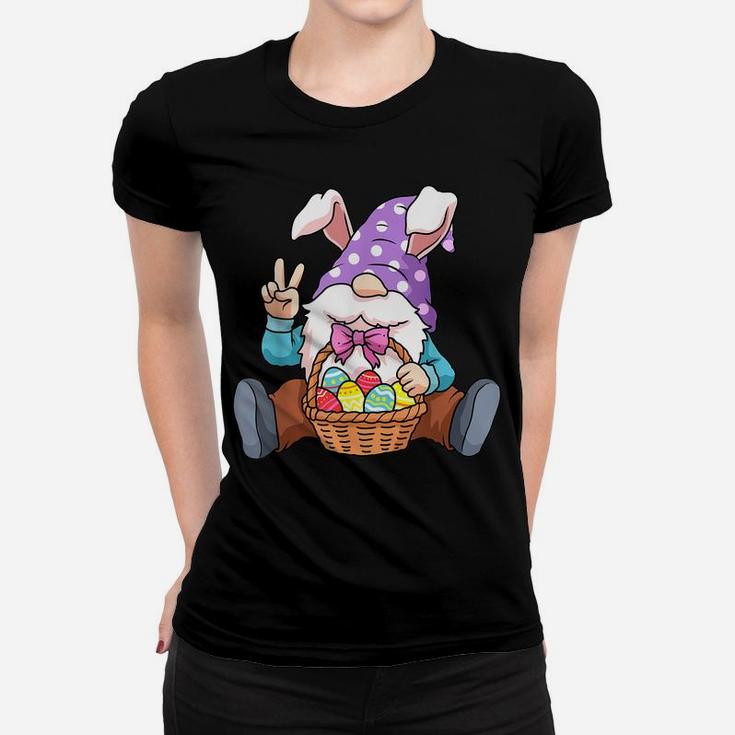 Easter Gnome Shirt Egg Hunting Women Spring Gnomes Women T-shirt