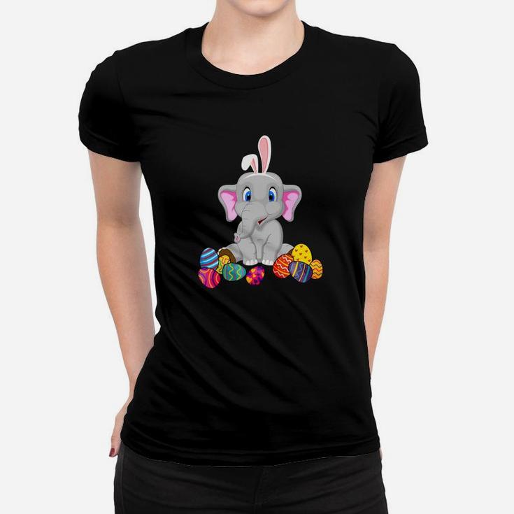 Elephant Bunny Ear With Egg Easter Easter Day Women T-shirt
