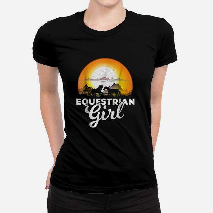 Equestrian Girl  A Girl Who Loves Horses Women T-shirt