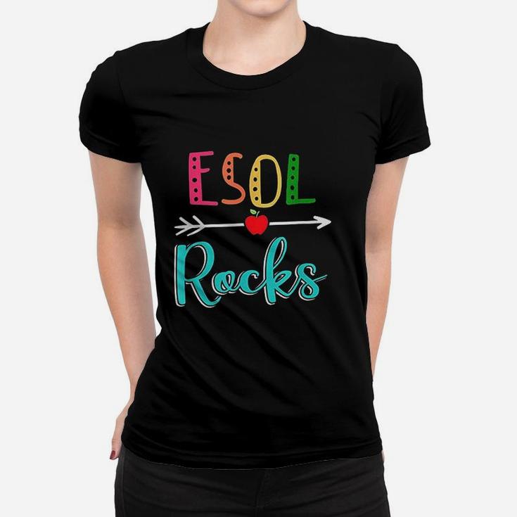 Esol Rocks Teacher Back To School Women T-shirt
