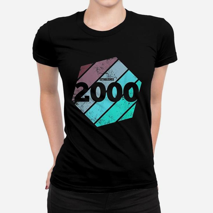 Established 2000 Vintage 21St Birthday Gift Retro Est 2000 Women T-shirt