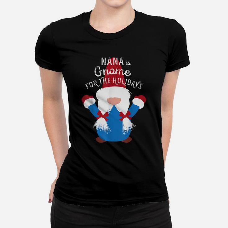 Family Matching Christmas T Shirt Nana Gnome Cute Funny Gift Women T-shirt