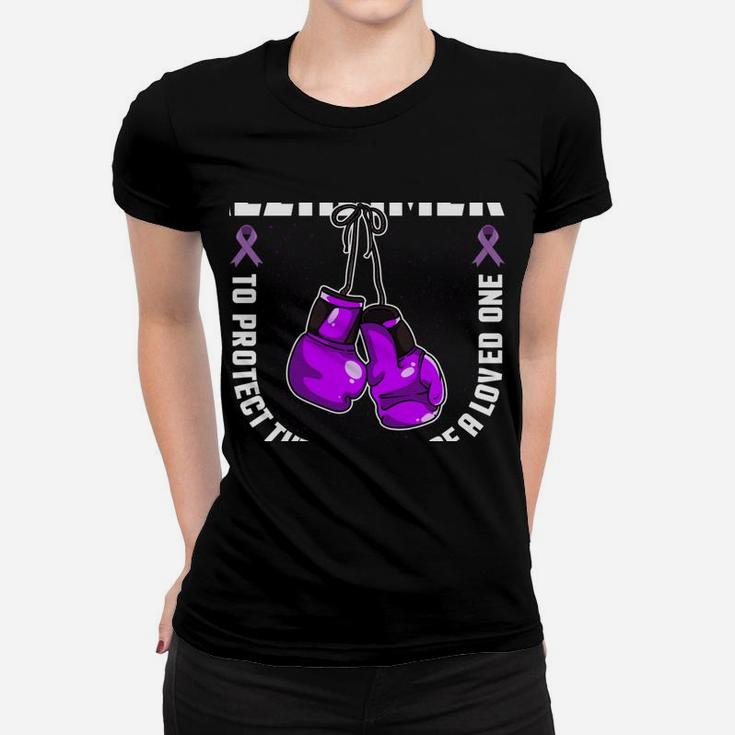Fight Against Alzheimers For Loved Ones Design Women T-shirt