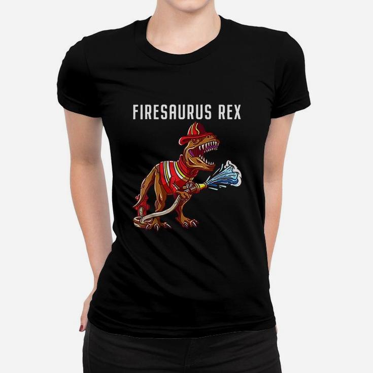 Firefighter T Rex Dinosaur Women T-shirt