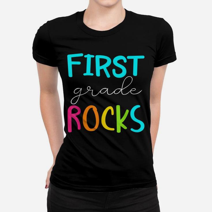 First Grade Rocks Shirt Team 1St Grade Teacher Women T-shirt