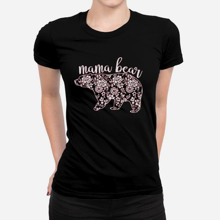 Flower Mama Bear Cute Women T-shirt