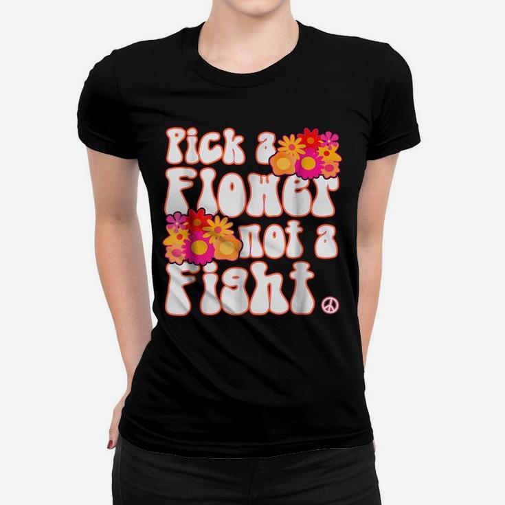 Flower Power Hippy Retro Peace Women T-shirt