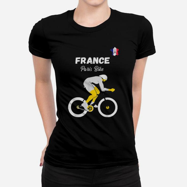 France Bike French Bicycle Racing Paris Bike Love Women T-shirt