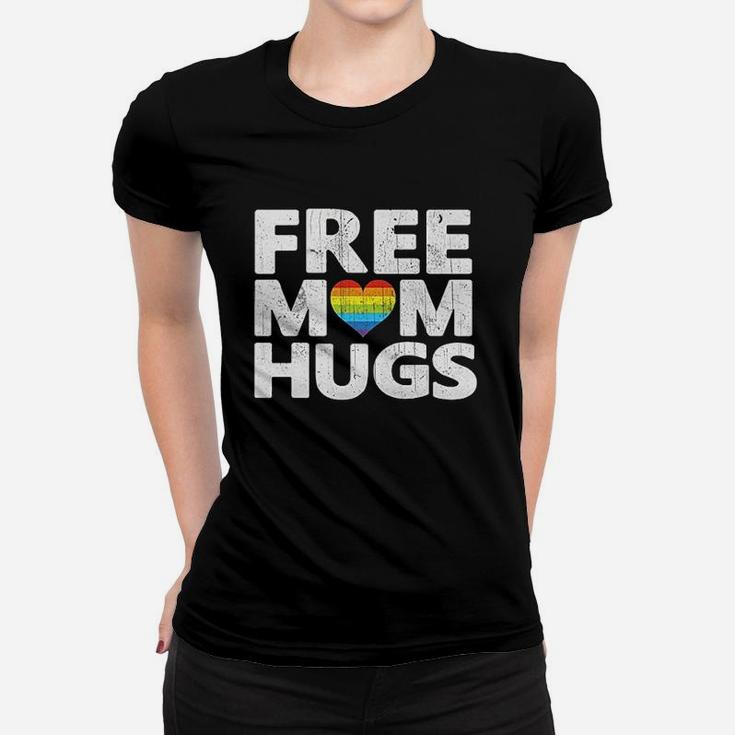 Free Mom Hugs Free Mom Hugs Rainbow Gay Pride Women T-shirt