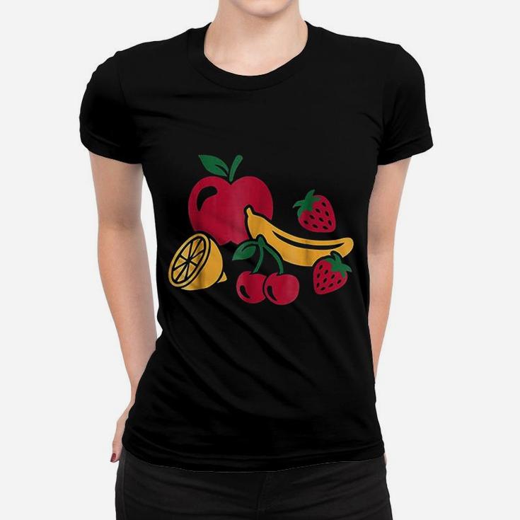 Fruits With Apple, Banana, Cherry And Strawberries T-Shirt Fruits With Apple, Banana, Cherry And Strawberries T-Shirt
