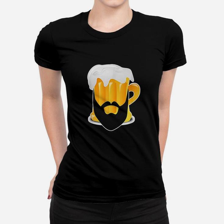 Funny Beer Beard Women T-shirt