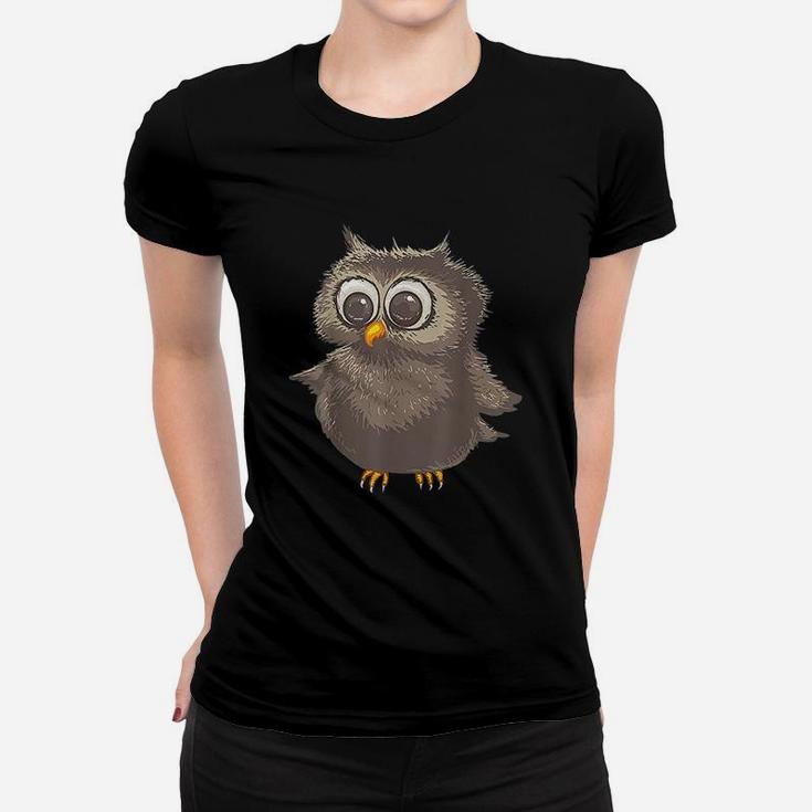 Funny Brown Owl Cool Happy Big Owl Lovers Women T-shirt