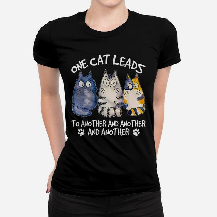 Funny Cat Design Cat Lovers Kittens Hangover Women T-shirt