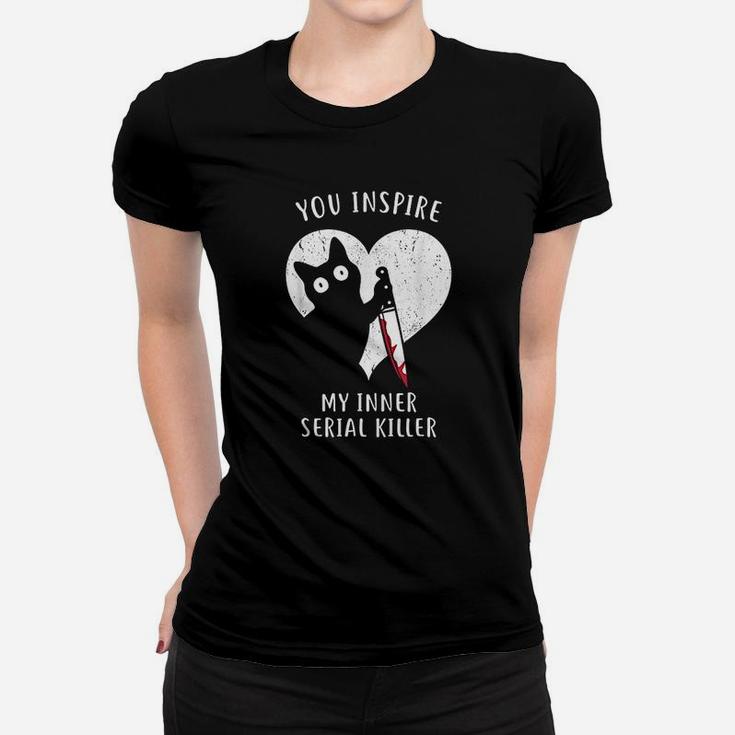 Funny Cat In Heart You Inspire Me Gifts For Cat Lovers Women T-shirt