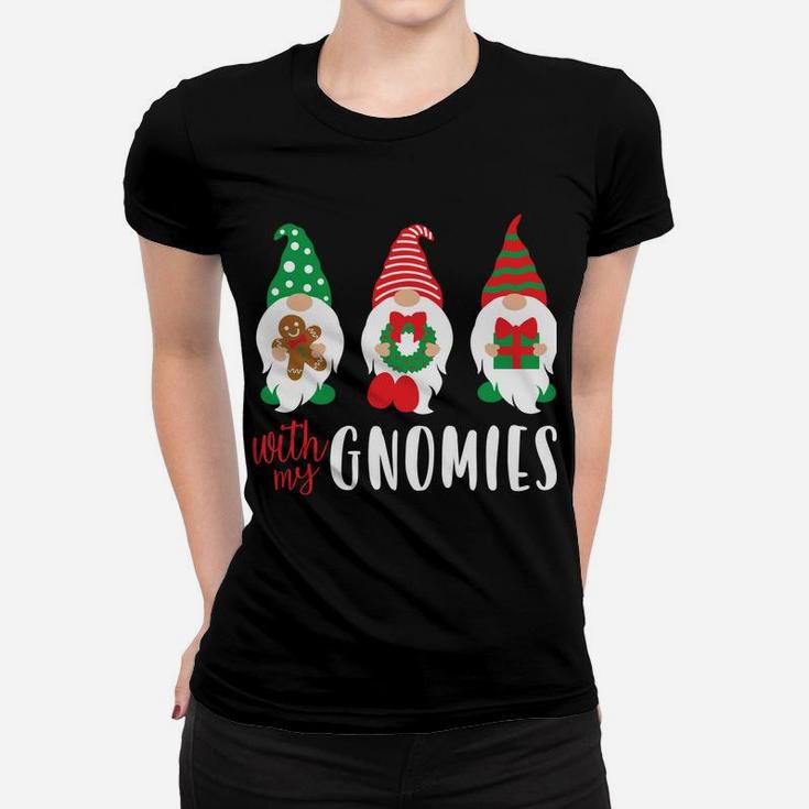 Funny Christmas Chillin With My Gnomies Cute Men Women Sweatshirt Women T-shirt