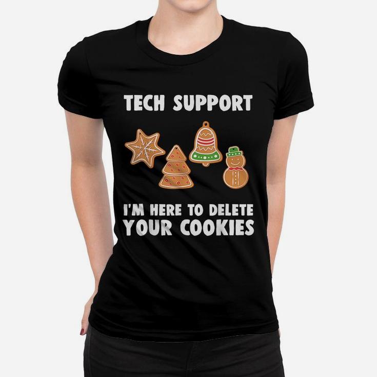Funny Christmas Tech Support Shirt Computer Programmer Women T-shirt
