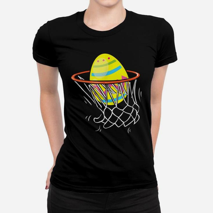 Funny Easter Basketball Egg Hunting Kids Boys Teens Women T-shirt