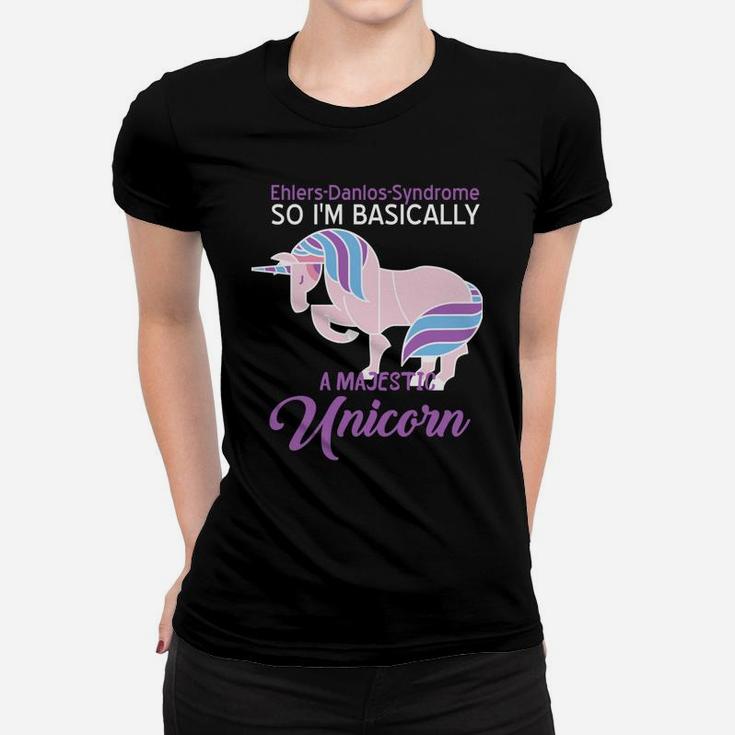 Funny Ehlers-Danlos Syndrome Awareness Unicorn Lover Humor Women T-shirt