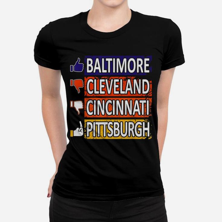 Funny Football Fan Of Baltimore City Women T-shirt