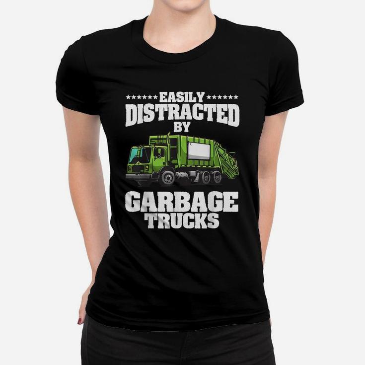 Funny Garbage Trucks Design Kids Men Women Trash Truck Lover Women T-shirt