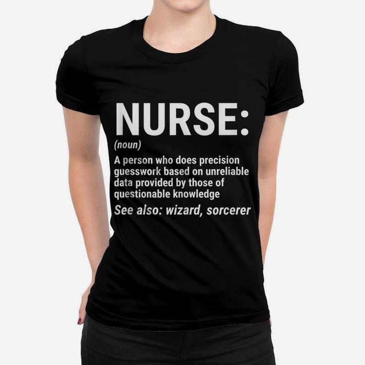 Funny Nurse Definition Registered Nurse Nursing Women T-shirt