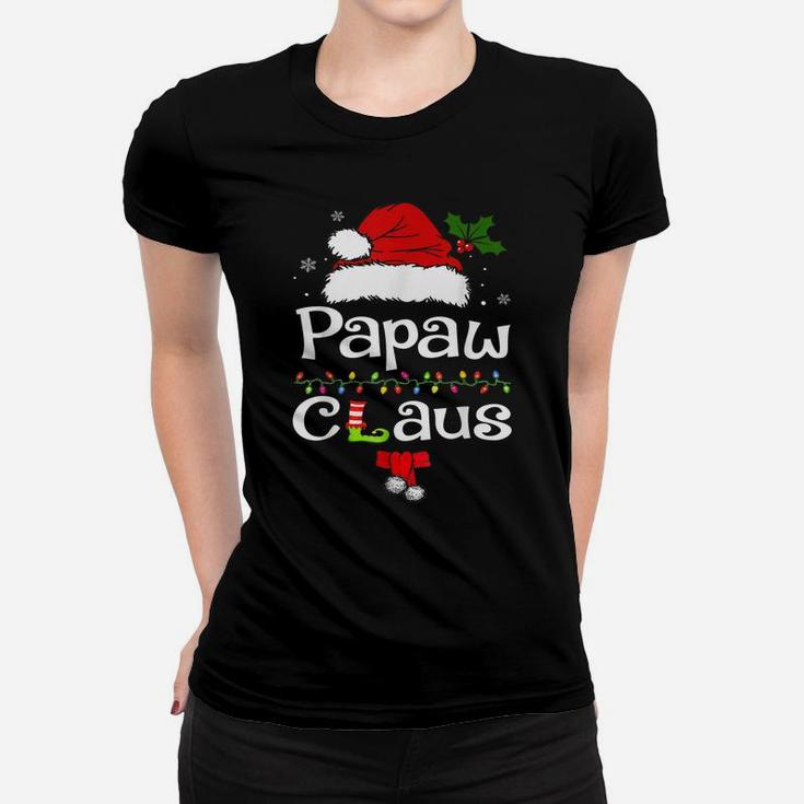 Funny Santa Papaw Claus Christmas Matching Family Women T-shirt