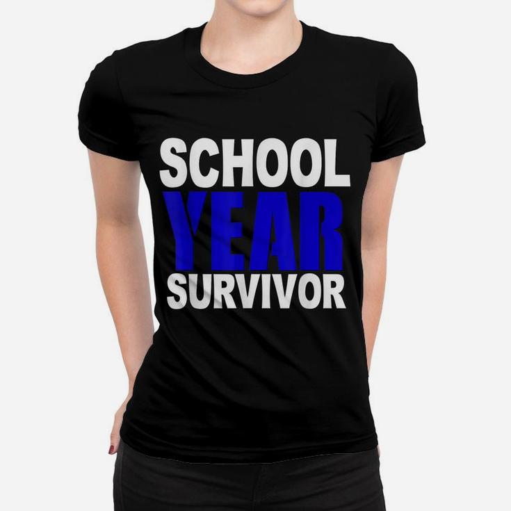 Funny School Year Survivor Shirt Teacher Kids Graduation Women T-shirt