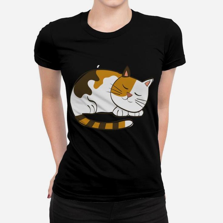 Funny Sorry I'm Late My Cat Sleeping On Me Pet Lovers Gift Women T-shirt